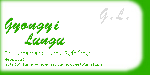 gyongyi lungu business card